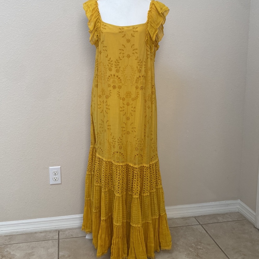 Anthropologie Payal Jain Fallon Dress yellow - Picture 7 of 11